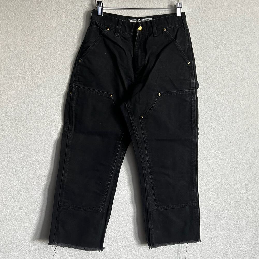 Carhartt B01 BLK black double knee work wear carpenter pants